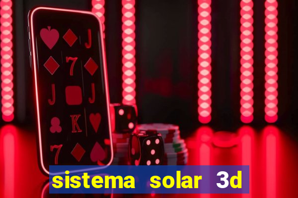 sistema solar 3d em movimento